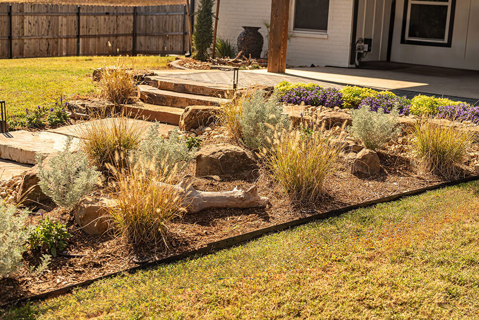 A beautiful landscape designed by White Willow Designs