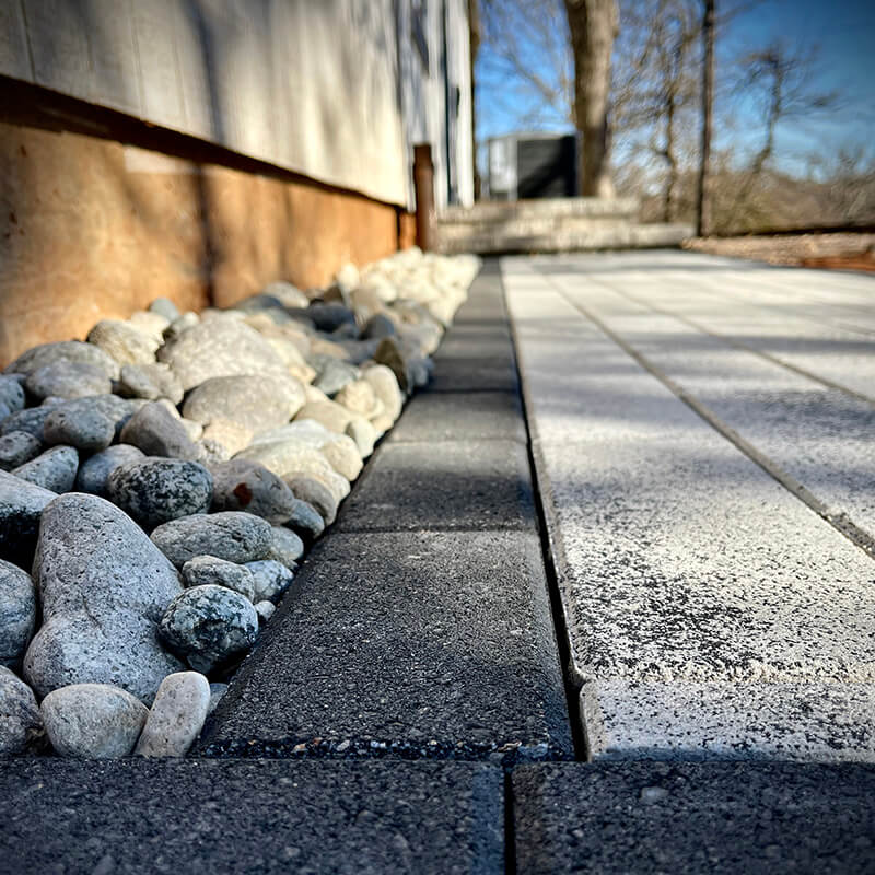 Grey pavers